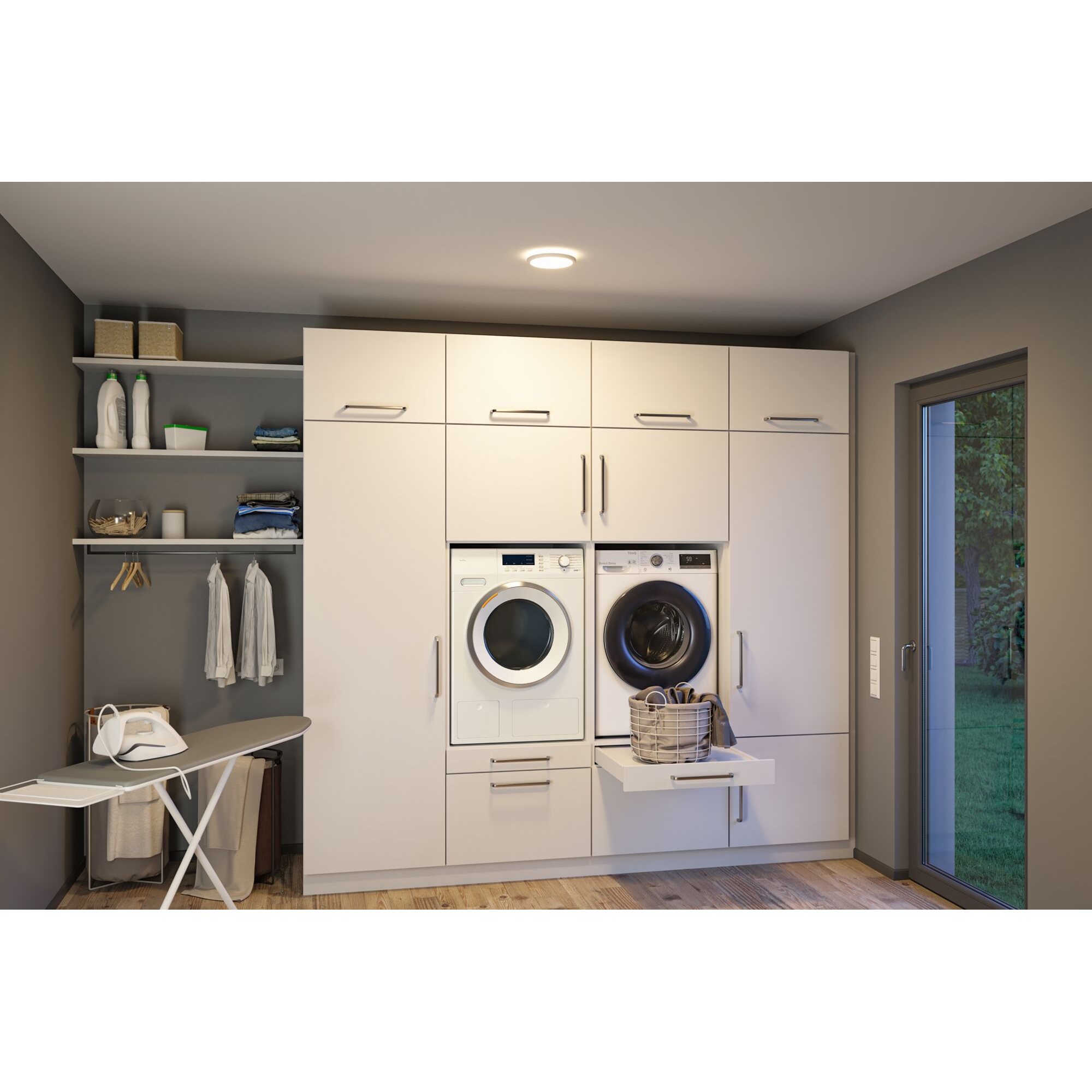 LED-Panel 'Atria Shine' weiß 11,2 W Ø 19 x 3 cm