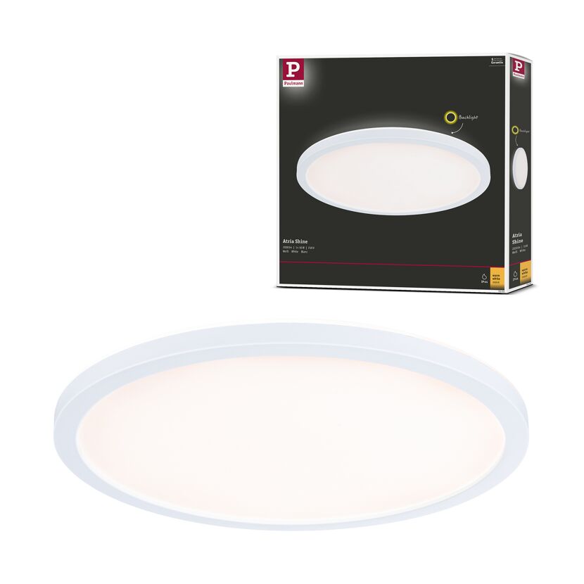 LED-Panel 'Atria Shine' weiß 16 W Ø 19 x 3 cm