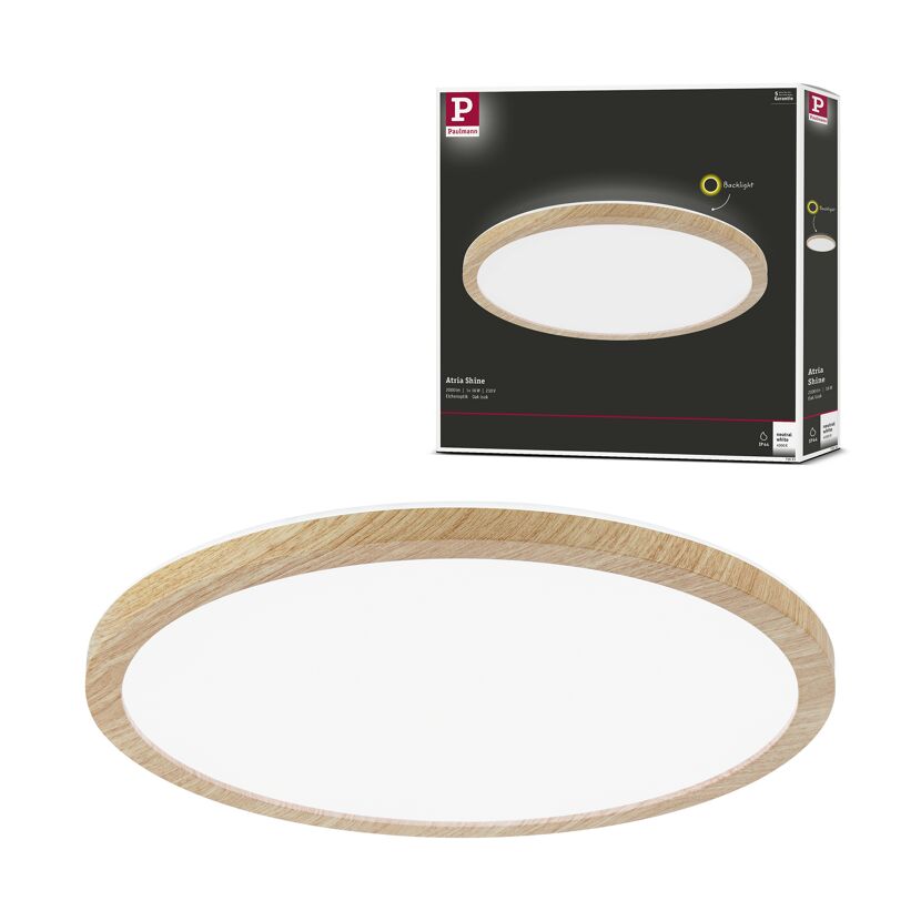 LED-Panel 'Atria Shine' 16 W 2000 lm neutralweiß Ø 29,3 x 3 cm