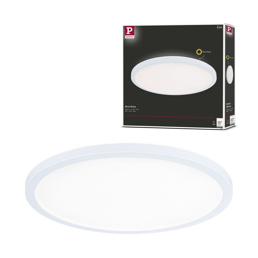 LED-Panel 'Atria Shine' weiß 16 W Ø 29,3 x 3 cm
