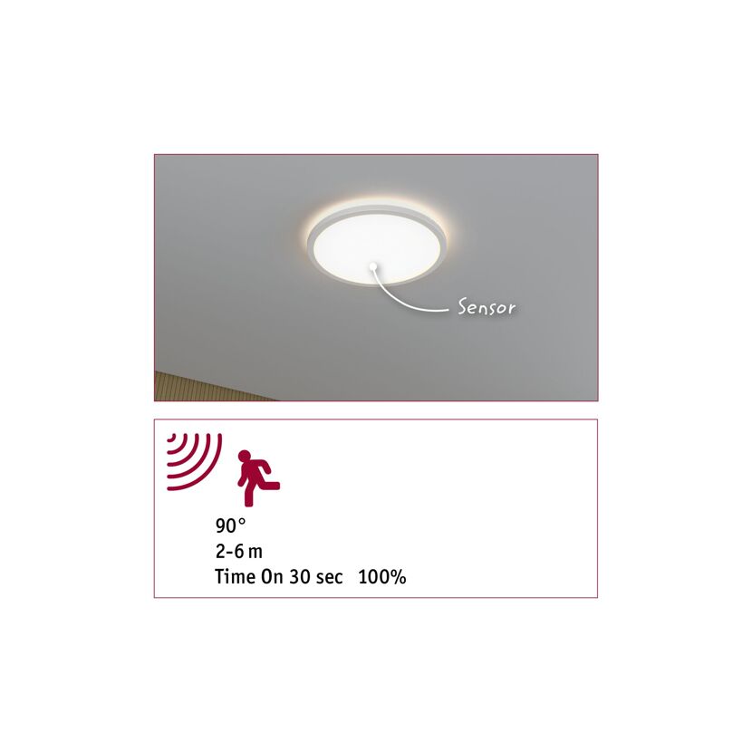 LED-Panel 'Atria Shine' weiß 16 W Ø 29,3 x 3 cm