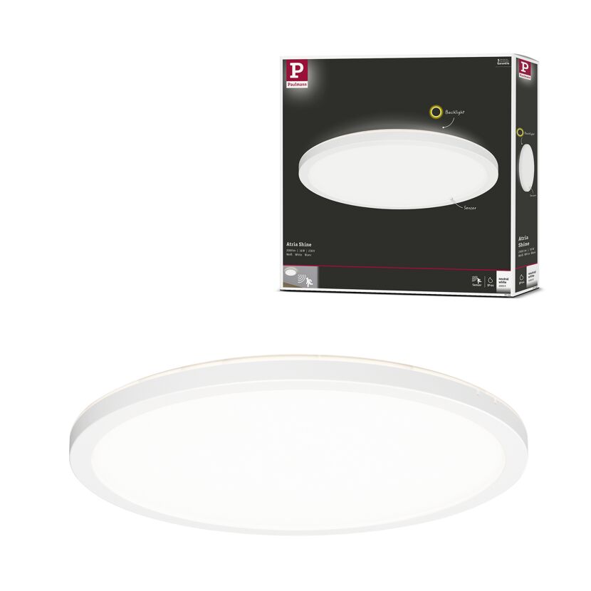 LED-Panel 'Atria Shine' weiß 16 W Ø 29,3 x 3 cm