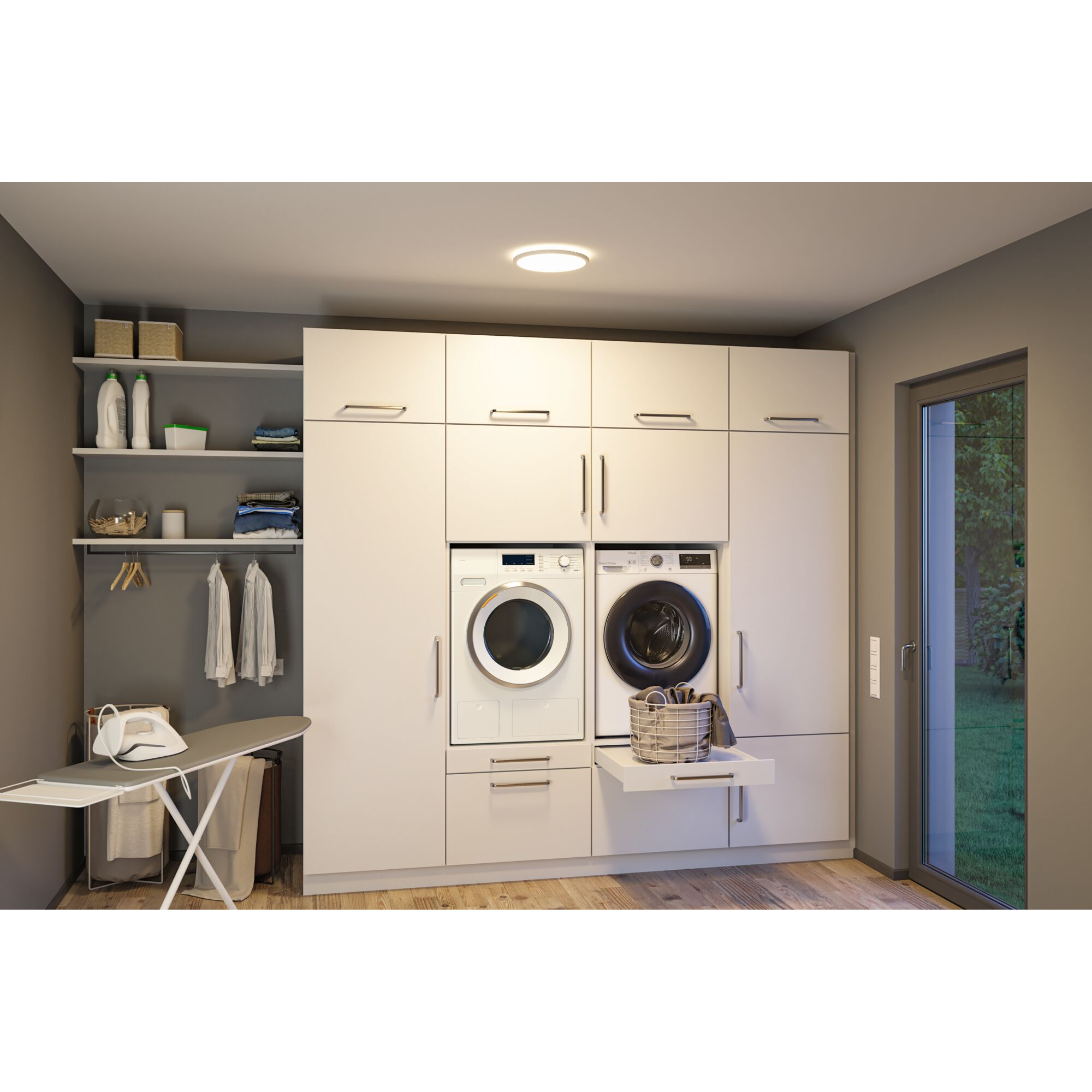 LED-Panel 'Atria Shine' weiß 16 W Ø 29,3 x 3 cm