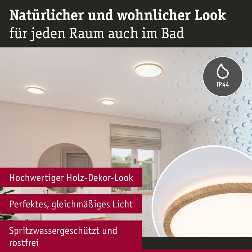 LED-Panel 'Atria Shine' 22 W 2800 lm warmweiß Ø 42 x 3 cm