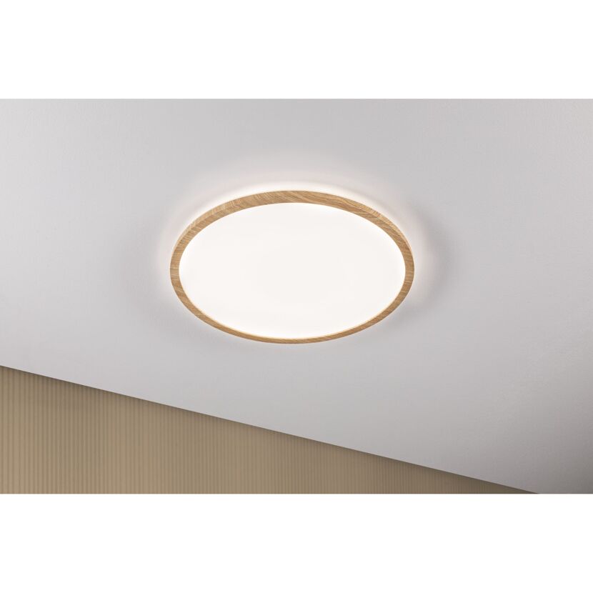LED-Panel 'Atria Shine' Holzoptik 22 W Ø 39,8 x 3 cm