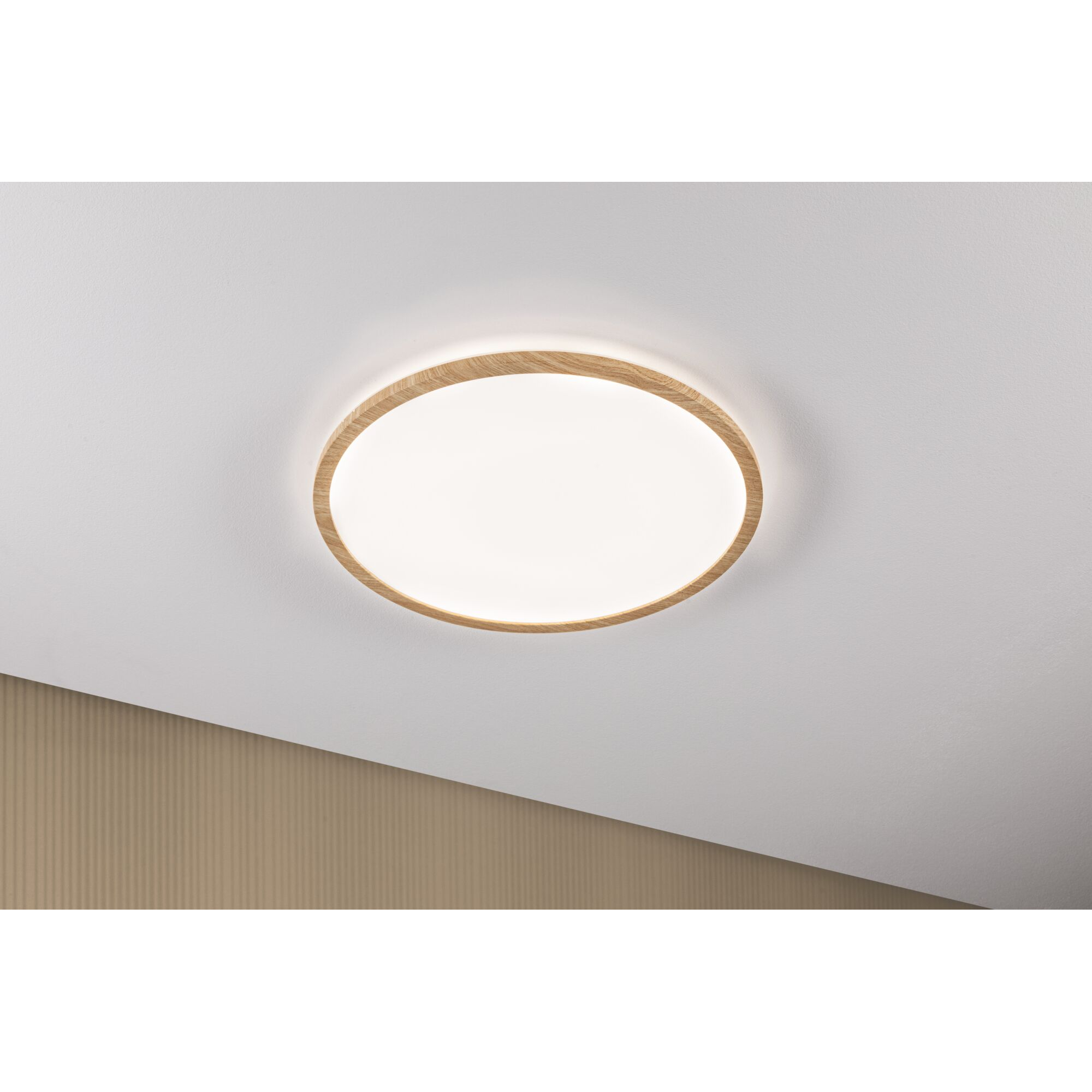 LED-Panel 'Atria Shine' Holzoptik 22 W Ø 39,8 x 3 cm