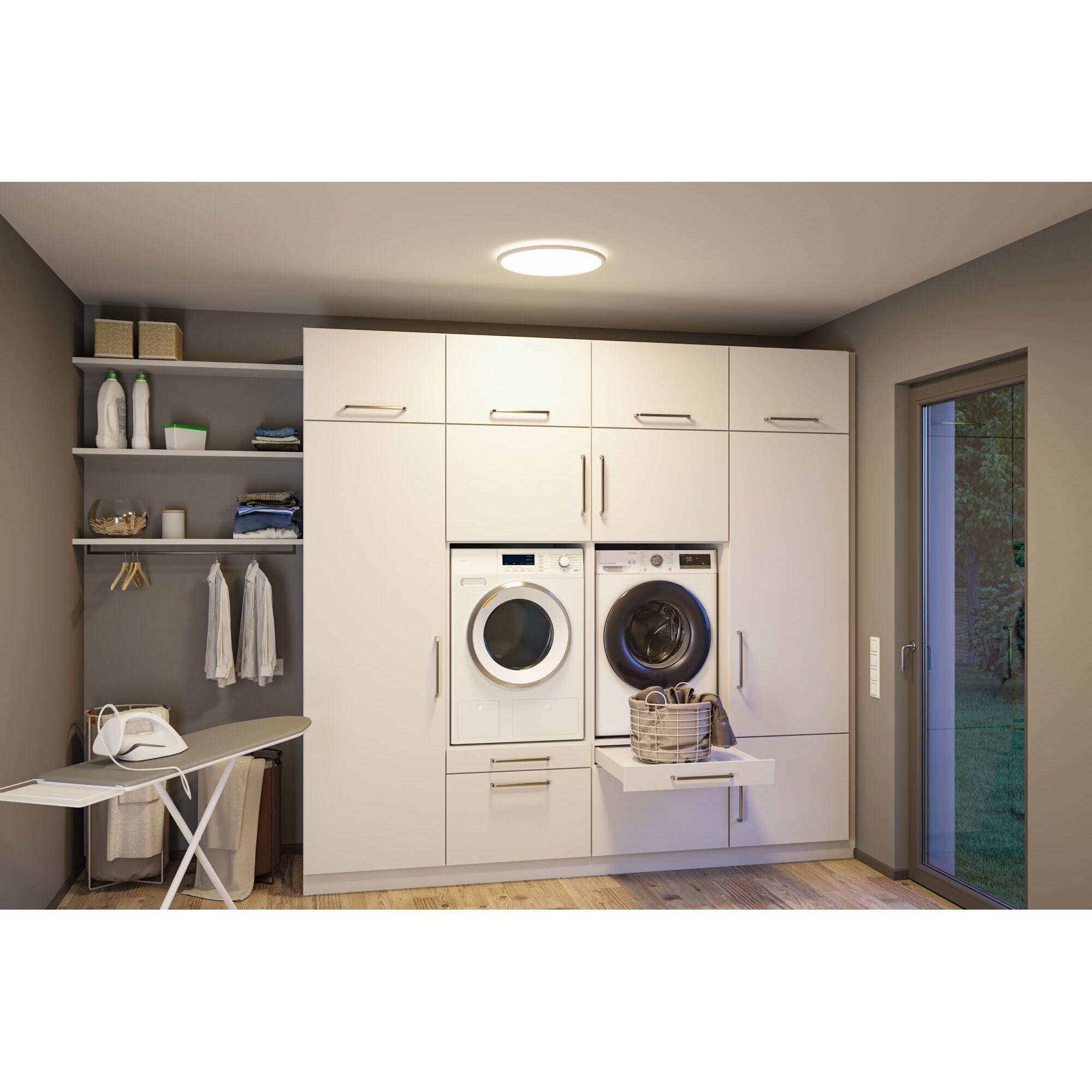 LED-Panel 'Atria Shine' weiß 22 W Ø 42 x 3 cm