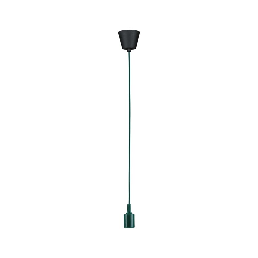 Pendelleuchte 'Neordic' E27 grün/schwarz 218 cm