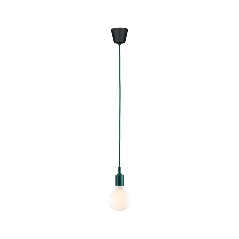 Pendelleuchte 'Neordic' E27 grün/schwarz 218 cm