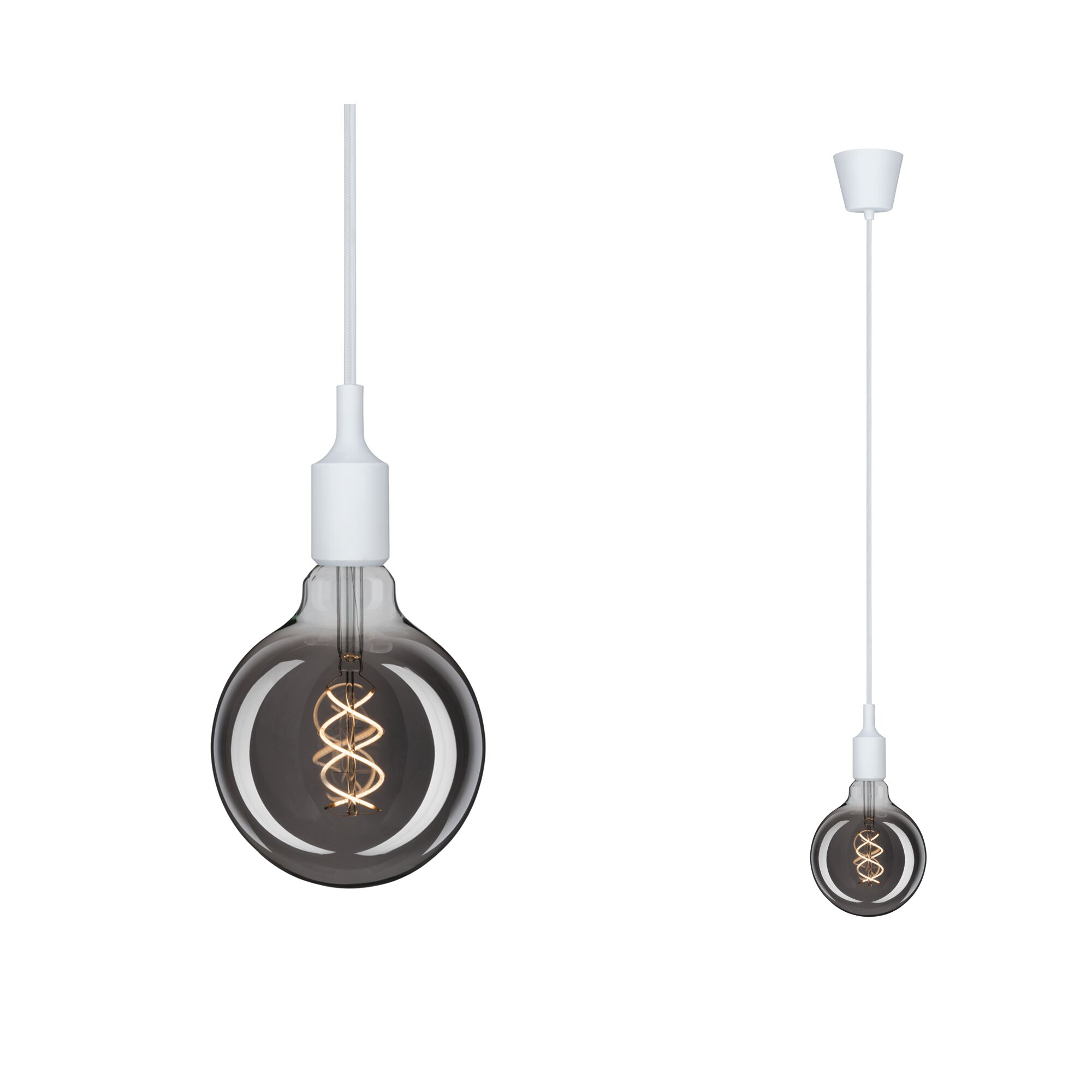 Pendelleuchte 'Neordic' E27 weiß 200 cm