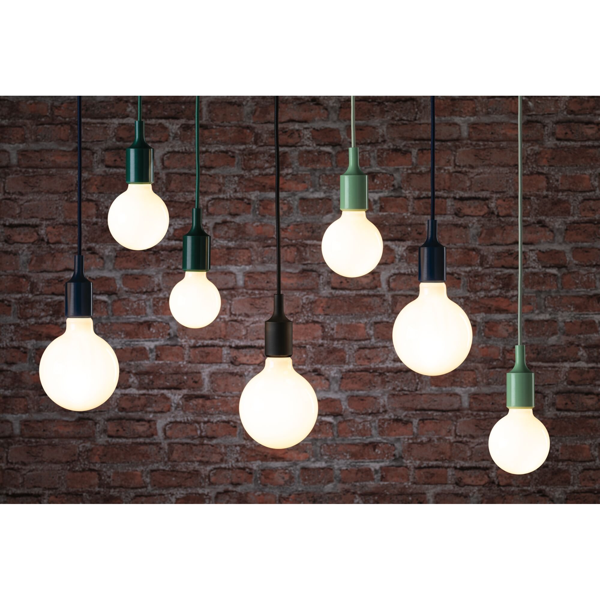 Pendelleuchte 'Neordic' E27 schwarz 200 cm