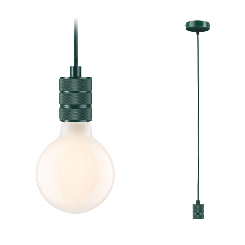 Pendelleuchte 'Neordic' E27 grün 210 cm