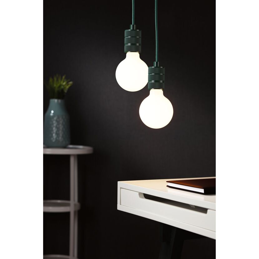 Pendelleuchte 'Neordic' E27 grün 210 cm