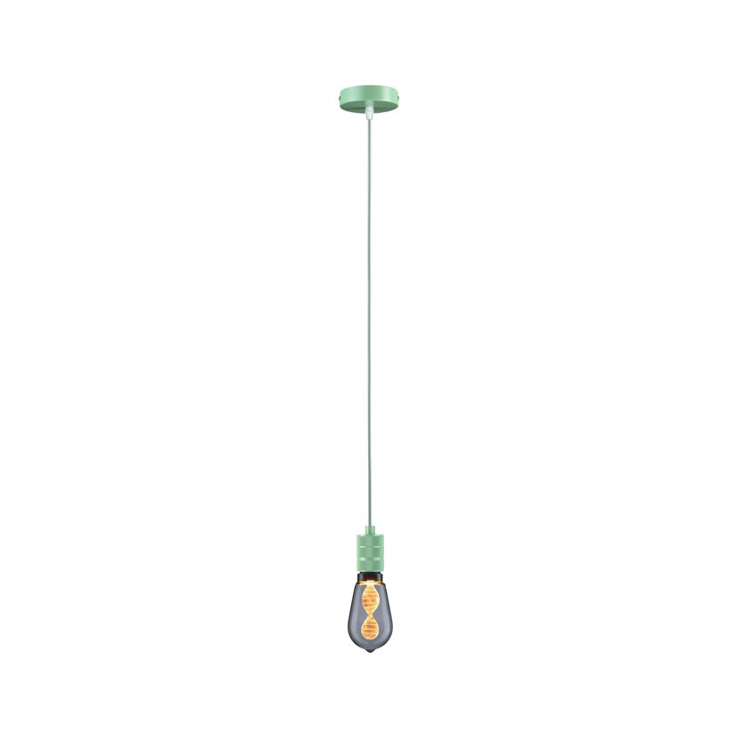 Pendelleuchte 'Neordic' E27 hellgrün 210 cm