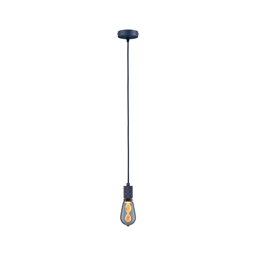 Pendelleuchte 'Neordic' E27 nachtblau 210 cm