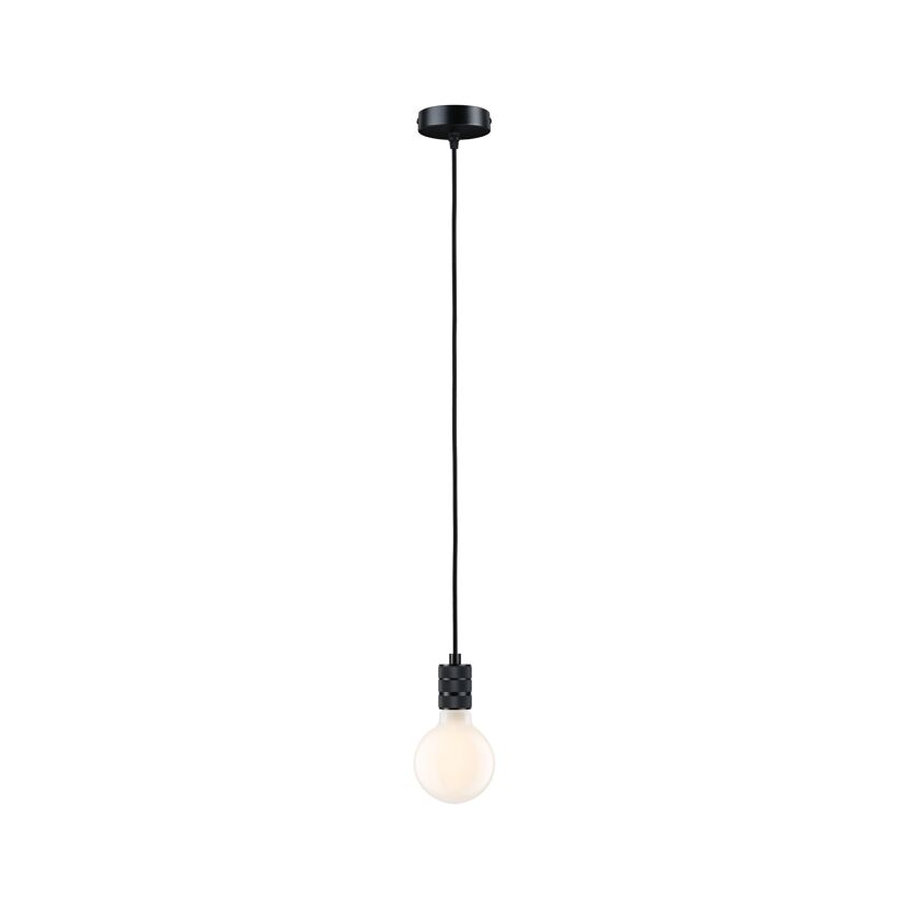 Pendelleuchte 'Neordic' E27 schwarz 210 cm