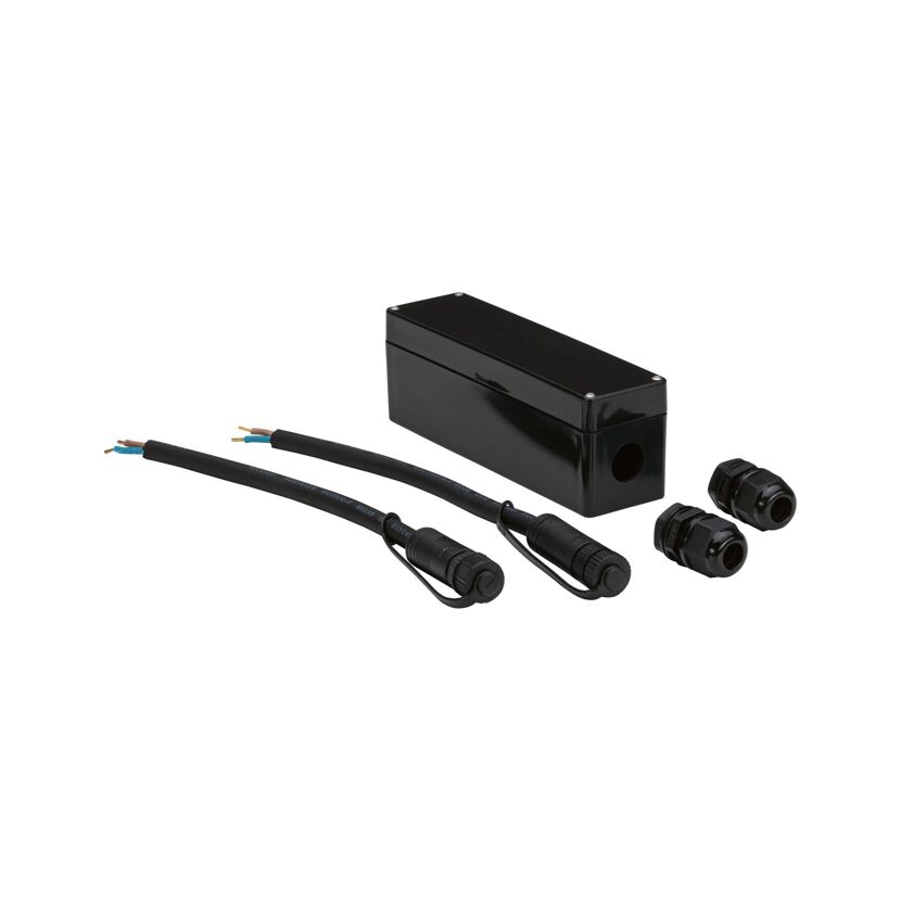 Verteilerbox 'Plug & Shine' schwarz für Loxone-Set