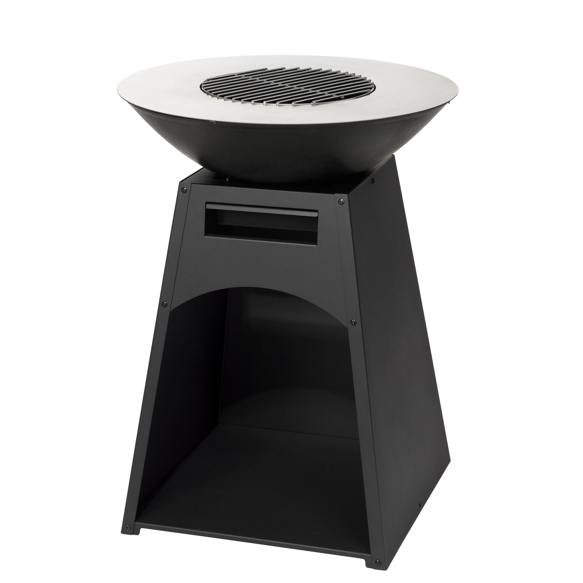 Holzkohle-Planchagrill 'Waco' schwarz Ø 60 cm