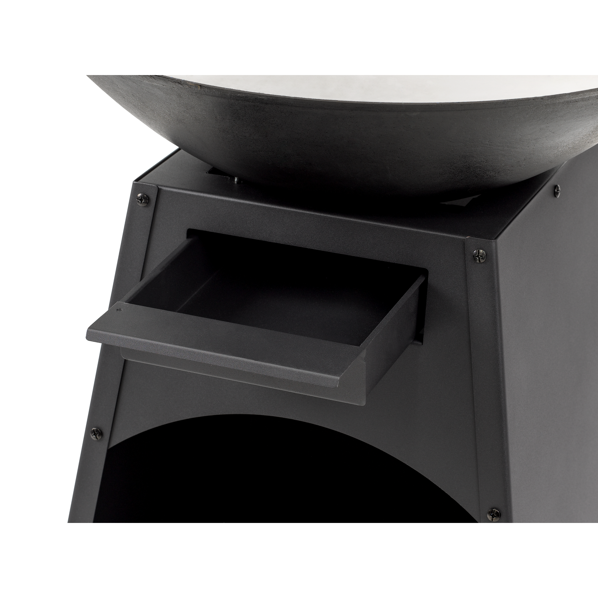 Holzkohle-Planchagrill 'Waco' schwarz Ø 60 cm