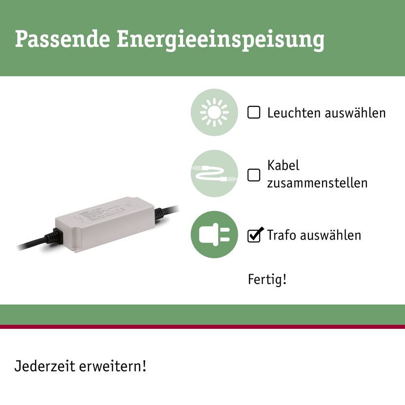 Trafo 'Plug & Shine' IP 67 75 W 230/24V