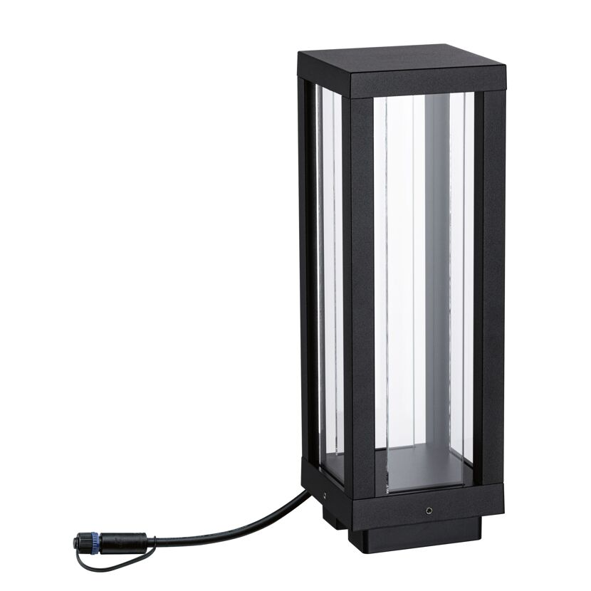 LED-Außenleuchte 'Plug & Shine' anthrazit 2 W 10 x 30 x 10 cm
