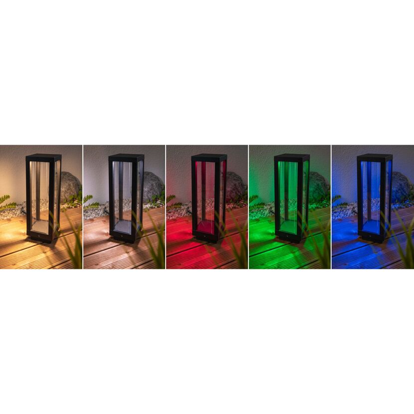 LED-Außenleuchte 'Plug & Shine' anthrazit 2 W 10 x 30 x 10 cm