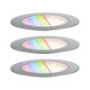 LED-Außeneinbauleuchtenset 'Plug & Shine' dimmbar 2 W 100 lm RGB - tunable white Ø 7 cm 3 Stück