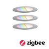 LED-Außeneinbauleuchtenset 'Plug & Shine' dimmbar 2 W 100 lm RGB - tunable white Ø 7 cm 3 Stück