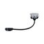 Außeneinbauleuchte 'Plug & Shine' edelstahlfarben 2 W Ø 7 cm
