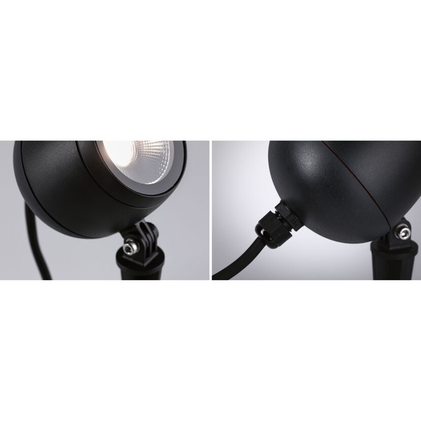 LED-Außenstrahler 'Plug & Shine' anthrazit 7,2 W Ø 5,5 x 26,1 cm