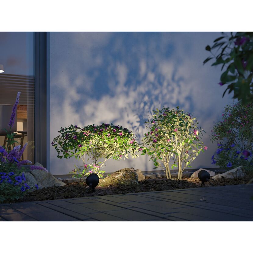 LED-Außenstrahler 'Plug & Shine' anthrazit 7,2 W Ø 5,5 x 26,1 cm