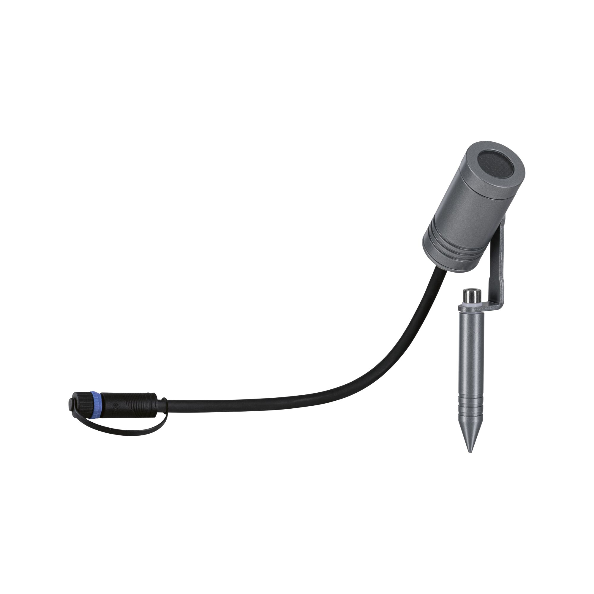 LED-Außenstrahler 'Plug & Shine' grau 6 W Ø  x 20,4 cm