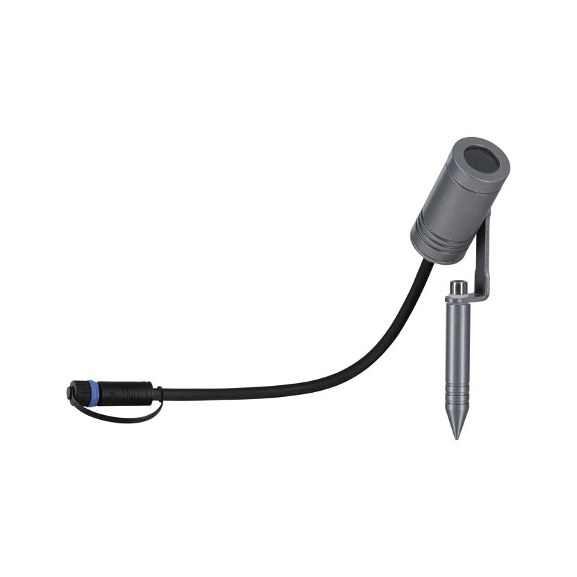 LED-Außenstrahler 'Plug & Shine' grau 6 W Ø  x 20,4 cm