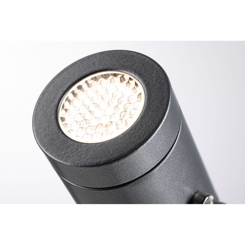 LED-Außenstrahler 'Plug & Shine' grau 6 W Ø  x 20,4 cm