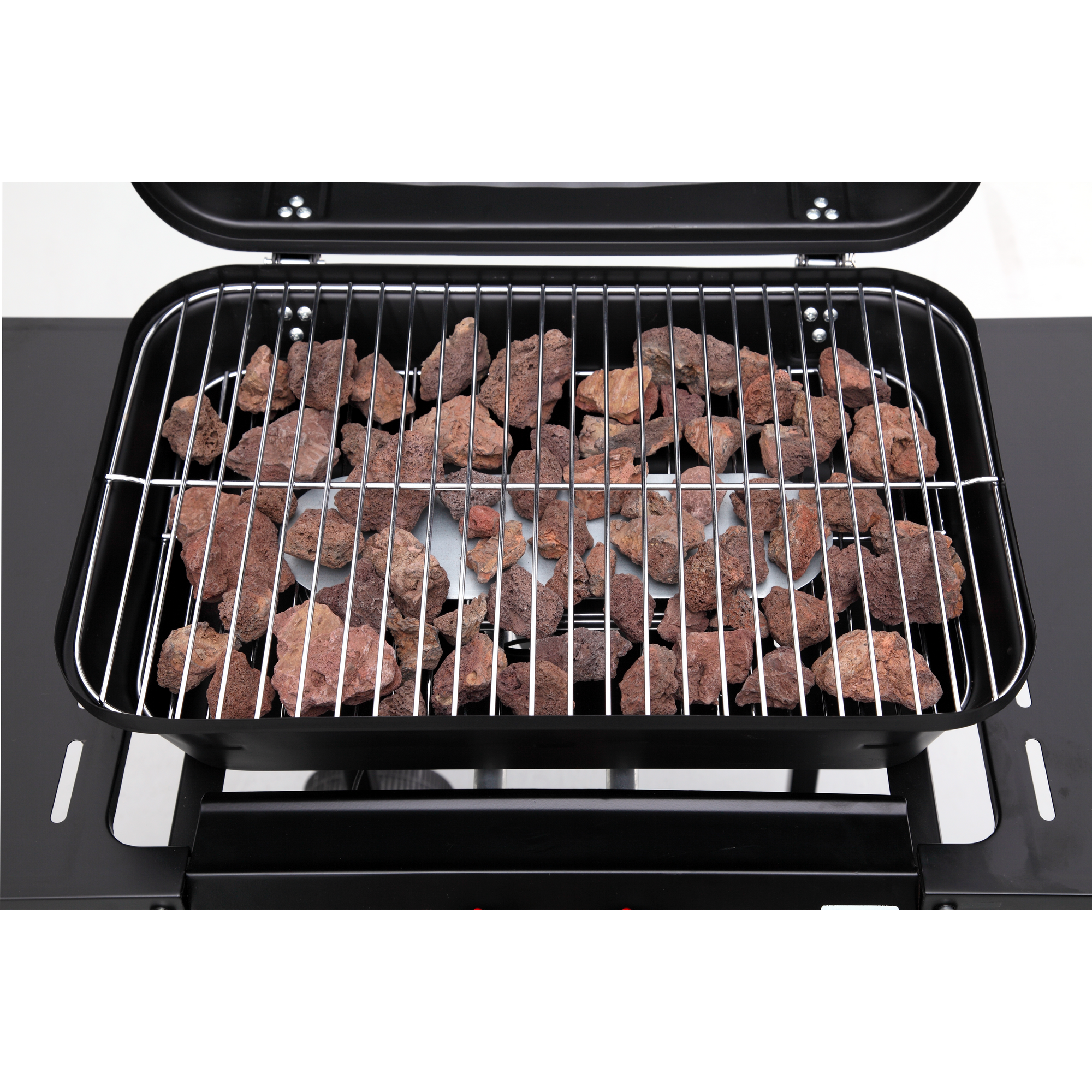 Lavasteingasgrill 'Irvine' schwarz 94 x 102 x 77 cm