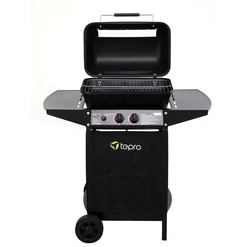 Lavasteingasgrill 'Irvine' schwarz 94 x 102 x 77 cm