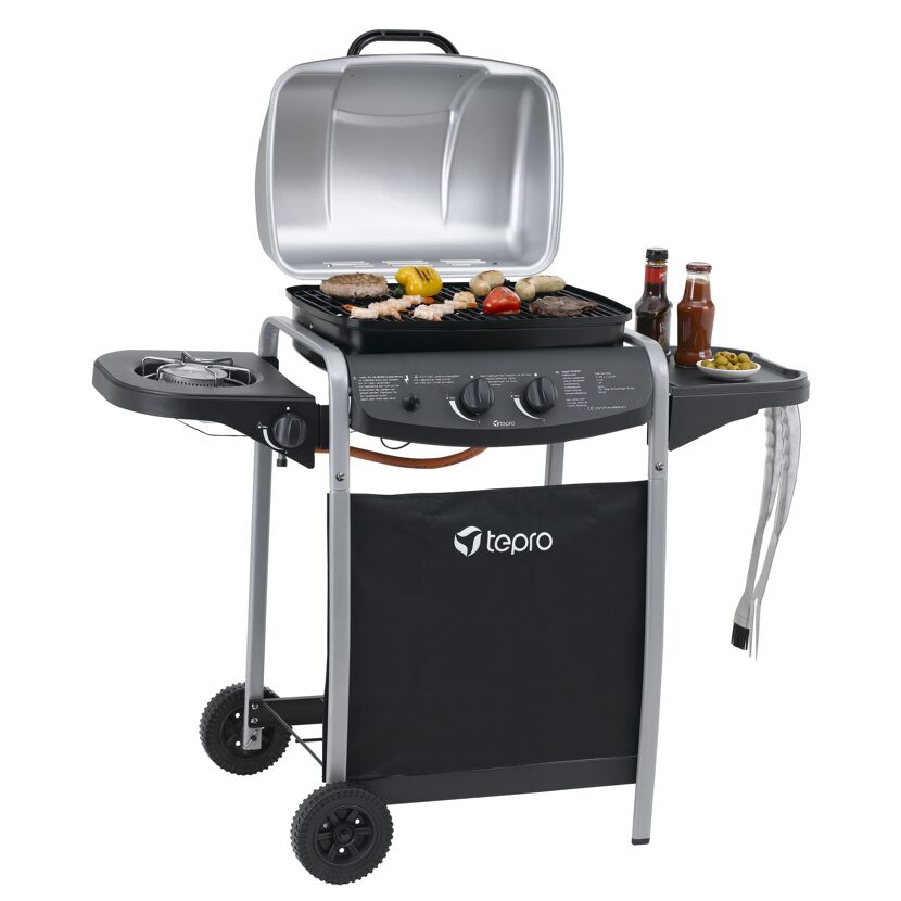 Gasgrill 'Fremont' schwarz 112 x 96,5 x 52 cm