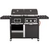 Kohle-Gas-Kombigrill 'Toronto Kombi' schwarz 173 x 116,5 x 65 cm