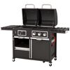 Kohle-Gas-Kombigrill 'Toronto Kombi' schwarz 173 x 116,5 x 65 cm