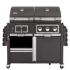 Kohle-Gas-Kombigrill 'Toronto Kombi' schwarz 173 x 116,5 x 65 cm