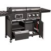 Kohle-Gas-Kombigrill 'Toronto Kombi' schwarz 173 x 116,5 x 65 cm