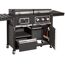 Kohle-Gas-Kombigrill 'Toronto Kombi' schwarz 173 x 116,5 x 65 cm