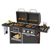 Kohle-Gas-Kombigrill 'Toronto Kombi' schwarz 173 x 116,5 x 65 cm