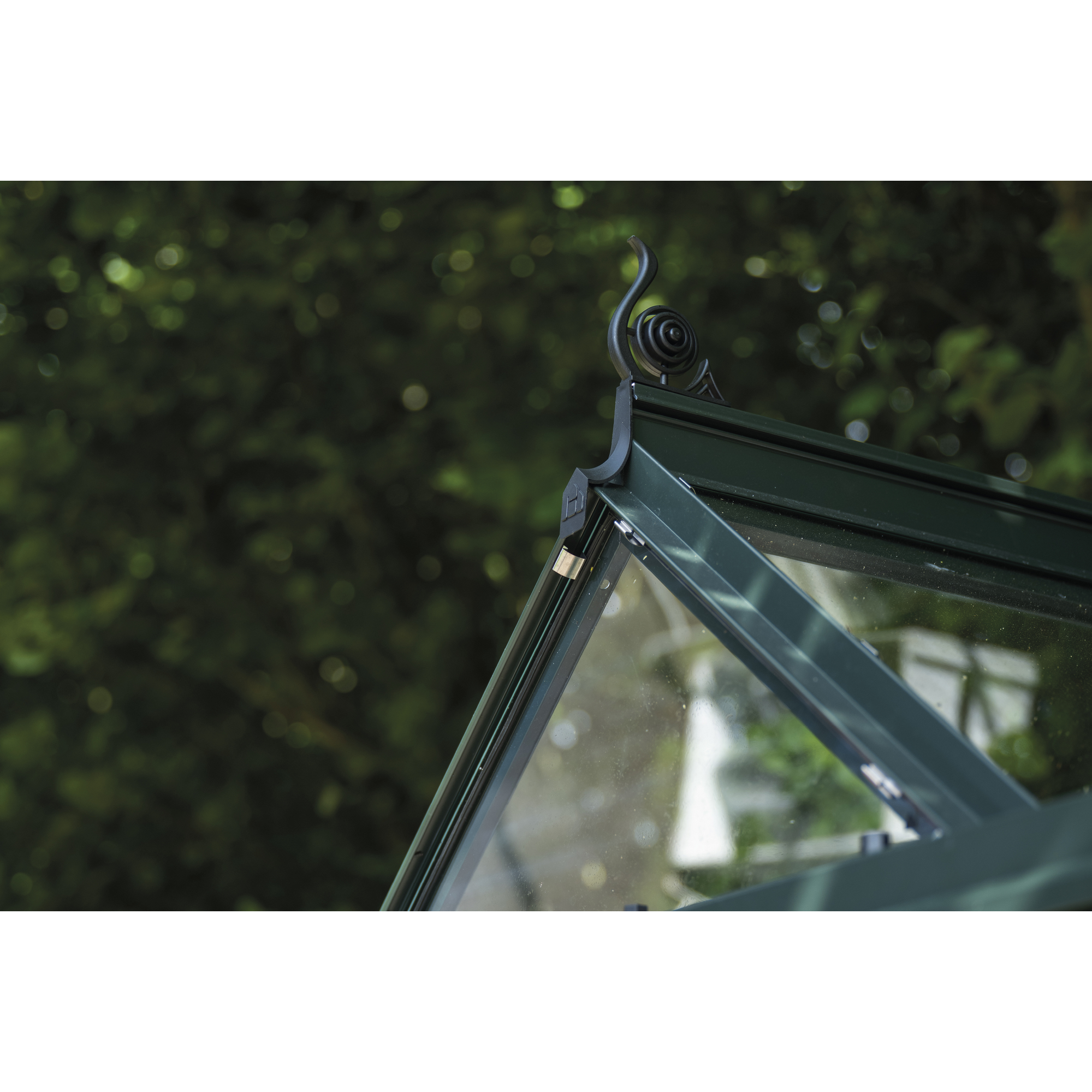 Gewächshaus 'ICON 6' 192,5 x 254,7 cm mit 3 mm Sicherheitsglas grün