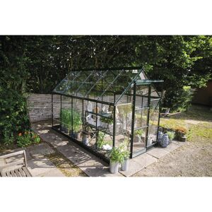 Gewächshaus 'ICON 6' 192,5 x 316,9 cm mit 3 mm Blankglas grün