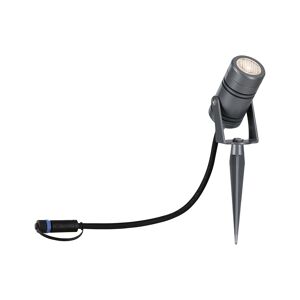 LED-Außenstrahler 'Plug & Shine' grau 11 W Ø 4,6 x 26 cm