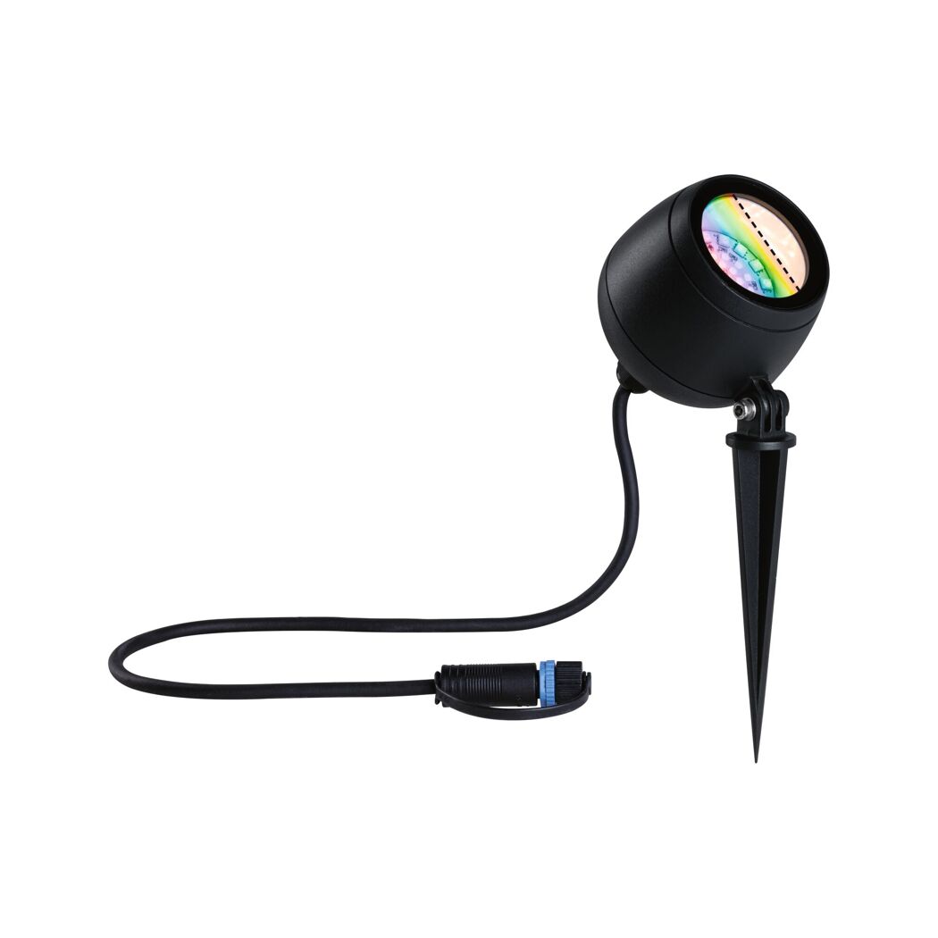LED-Außenstrahler 'Plug & Shine' 6,2 W 620 lm warmweiß bis tageslichtweiß IP 65 Ø 9 x 26,1 cm