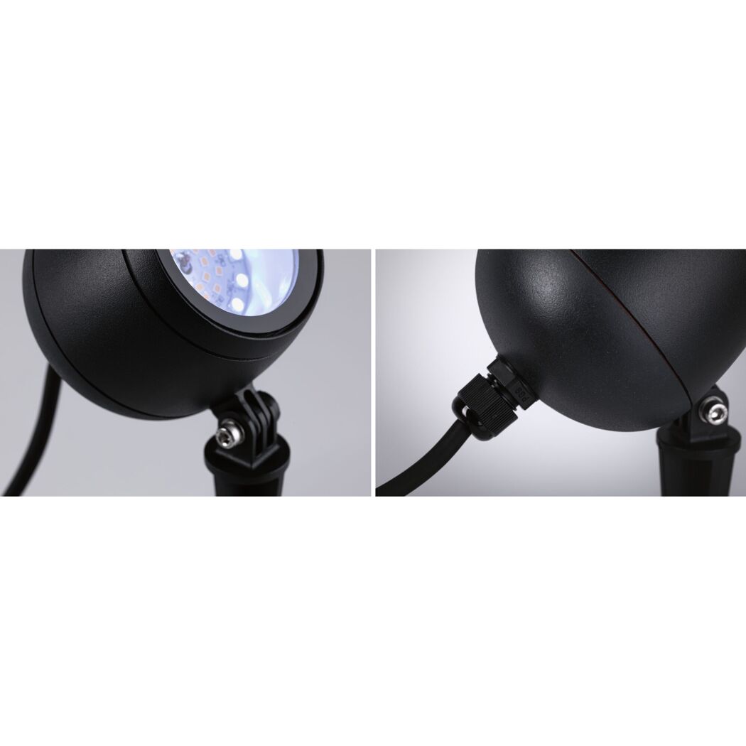 LED-Außenstrahler 'Plug & Shine' 6,2 W 620 lm warmweiß bis tageslichtweiß IP 65 Ø 9 x 26,1 cm