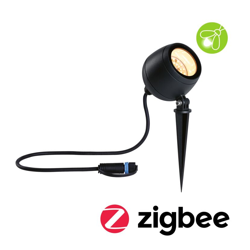 LED-Außenstrahler 'Plug & Shine' anthrazit 6,2 W Ø 9 x 26,1 cm