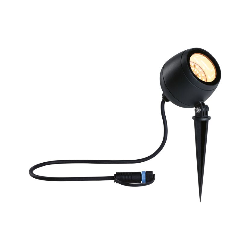 LED-Außenstrahler 'Plug & Shine' anthrazit 6,2 W Ø 9 x 26,1 cm